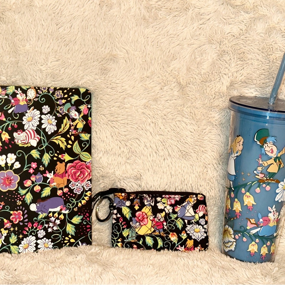 New Vera Bradley Disney Classics set & Alice in Wonderland Tumbler